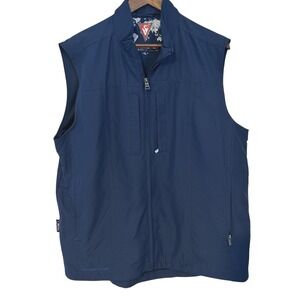 SCOTTeVEST Men's Travel Vest Tec Sev Blue Utility Pockets Large